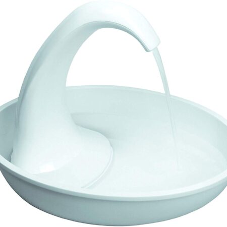 Pet Drinking Fountain for Cats and Dogs - 80oz Capacity, Great for Multiple Pets – Great for Pets Who Love the Faucet - Bubbler and Bowl Dispenser Design Keeps Water Moving