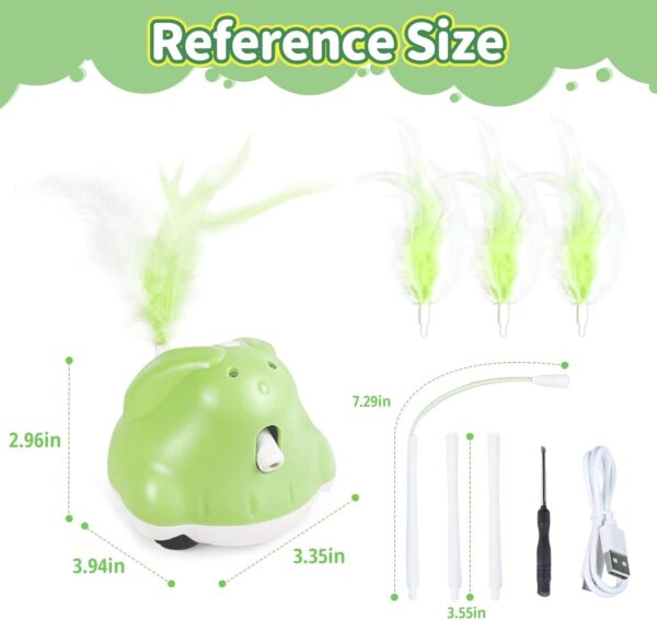 3 in 1 Interactive Cat Toys - Automatic Laser & Moving Toys for Home Alone Indoor Cats