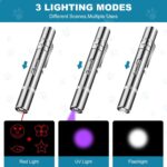 Cat Toys, Laser Pointer with 5 Adjustable Patterns,  Recharge Laser, Long Range and 3 Modes Training Chaser Interactive Toy, Dog Laser Toy