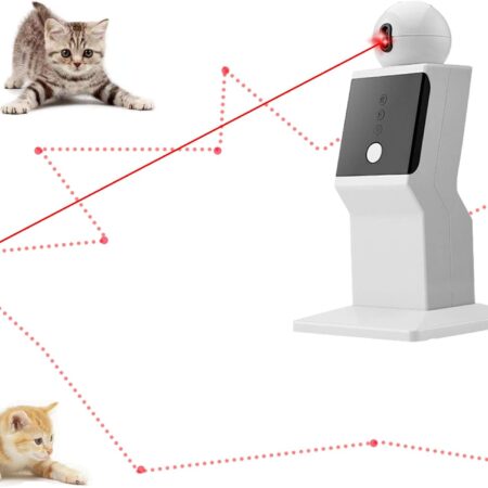 Cat Laser Toy Automatic, Random Moving Interactive Laser Cat Toy for Indoor Cats, Kittens, Cat Red Dot Exercising Toy, Fit for All Cats