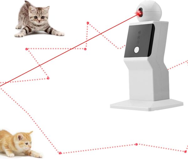 Cat Laser Toy Automatic, Random Moving Interactive Laser Cat Toy for Indoor Cats, Kittens, Cat Red Dot Exercising Toy, Fit for All Cats