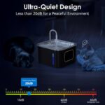 Cat Water Fountain,  3.5L/118 Automatic Pet Fountain 4000mAh Battery Operated Water Dispenser for Cats Dogs Indoor Outdoor