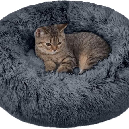Pet Bed, Pet Cushion, Pet Sofa, Dog Bed, Cat Bed, For Cats, Puppies, Small Dogs, Pet Supplies, Sleep Soundly, Chew-resistant, Round, Donut, Soft, Fluffy, Cute, Anti-Slip, Suitable for All Year,