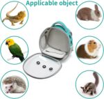 Portable Travel pet Backpack Carrier Hamster Bag Guinea Pig Bird Small Dog cat Turtle Rabbit Cage Rabbit Guinea Pig Squirrel Bearded Dragon Breathable Hangbag(Green)