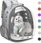 Bubble Carrying Bag for Small Medium dogs Cats, Space Capsule Pet Hiking backpack, Airline roved Travel carrier - Grey